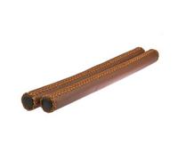Velo poignées du guidon cuir 40 cm Ø2 cm marron par jeu