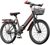 Vélo pour Enfant 18/20/22 Pouces pour âgés 7, 8, 9, 10, 12 et 15 Ans Bicyclette pour Filles et Garçons avec Panier Avant, en acier à haute teneur en carbone, Selle réglables en hauteur A,18 Inches