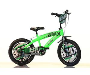 Vélo pour enfant Dino Bikes BMX Vert Taille 12" - 14" - 16" (Cercle 14 Pouces)