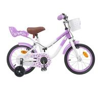 Vélo pour Enfants 14 Pouces pour les 3-5 ans Pourpre - vidaXL - acier - réglable - 104 x 51 x 73 cm 2465228
