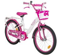Vélo pour enfants Actionbikes Daisy 20 pouces, rose, freins V-Brake, poignées antidérapantes, protège-chaîne, panier
