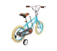 Vélo pour enfants, cadre robuste en acier à haute teneur en carbone, caractéristiques de réglage en hauteur, bleu