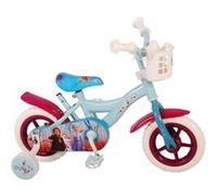 Vélo pour enfants - Disney Frozen 2 - Filles - 10 pouces - Bleu / Violet - Stepper - Incl. panier Bleu G