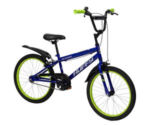 Vélo pour Enfants Huffy Pro Thunder 20 Pouces, pour Les 6-11 Ans, Bleu ION, Garde-chaîne partiel, Guidon de Style BMX, Freins à Double étrier