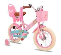Vélo pour enfants - JOYSTAR Daisy Princess - 12 pouces - Frein à rétropédalage - Rose