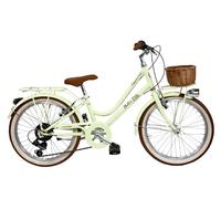 Vélo pour fille junior vintage rétro 7 V douce taille cappuccino 20" (vert clair)