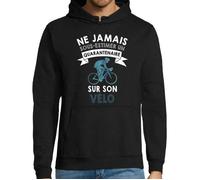 Vélo - Pull Passion Sport Act s - Sweat à capuche ne jamais sous-estimer un Quarantenaire - Homme - Noir S