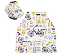 Vélo Rose Paris Housse de Canopée pour Poussette,Siège de Voiture pour Bébé Dais Siège Auto Couverture D'Allaitement Pare-Soleil Respirant Extensible pour Bébé