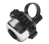 Vélo rotatif en alliage d'aluminium 100 dB pour vélo de sécurité, support pour guidon de 23 mm, anneau de vélo compact pour scooter (argenté)