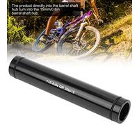Vélo roue fourche essieu 20mm à 15mm VTT moyeux avant Tube arbre essieu alliage d'aluminium vélo accessoires(110 fichier ouvert),à travers l'essieu support de fourche adaptateur 20mm 15mm baril,
