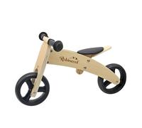 Vélo Sans Pédales Montessori Robincool Fast Wheels 63x32x36 cm Transformable en Tricycle en Bois Éco Couleur Naturel et Noir