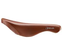 Selle de vélo VELO Tokyo San Esu Design. Rails Ti. Unisexe. Cuir brun.