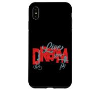 Vélo synthétique, vélo Artistique, Live Your Dream Coque pour iPhone XS Max