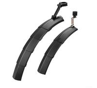 Vélo télescopique avec feu arrière intégré pour VTT, vélo de route, protection contre les intempéries, design rétractable pour un rangement facile (noir)