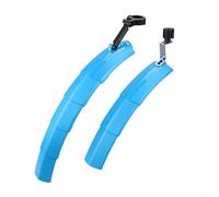 Vélo télescopique avec feu arrière intégré pour VTT, vélo de route, protection contre les intempéries, design rétractable pour un rangement facile (bleu)