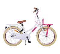 Vélo tout chemin avec porte-bagages fille Volare Excellent CB Blanc