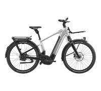 Vélo tout chemin électrique Cannondale Tesoro Automatiq HeadShok Argenté
