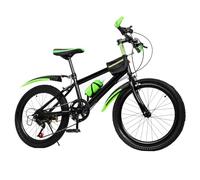 VéLo Tout Terrain 20 Pouces à 7 Vitesses pour GarçOns Et Filles, avec Selle RéGlable, Porte-Bidon Et Sacoche De Rangement, Capacité Maximale De 85 Kg, VéLo Vert