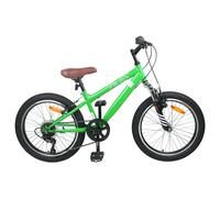 vidaXL Kids Mountain Bike 24 Pouces 6-Speed pour Les 8-12 Ans Blanc, L'Aventure Vous Attend, Vélo de Montagne Classique, Guidon réglable, 6 Vitesses, Tout Terrain, Explorer Les sentiers