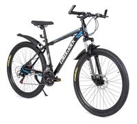 Vélo Tout Terrain Adulte 27.5 Pouces, Transmission Shimano 21 Vitesses, Fourche Suspension, Freins à Disque Complets