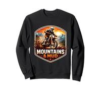 Vélo Tout-Terrain dans Les Montagnes et la Boue, Motocross, MX Sun Sweatshirt