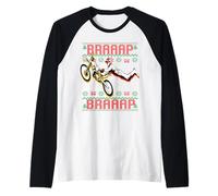 Vélo Tout-Terrain de Motocross Braap Through The Snow Ugly Christmas Manche Raglan