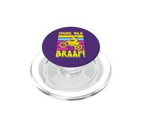 Vélo Tout-Terrain Dirt Biker Young Wild and Braap pour Jeunes PopSockets PopGrip pour MagSafe