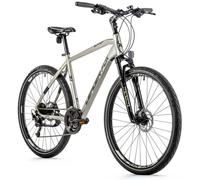 Velo Musculaire VTC 28" LEADER FOX SUMAVA 2022 Homme Argent Mat 9V Cadre 20,5 Pouces (Taille Adulte 183 à 188 cm)