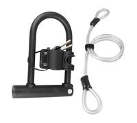 Vélo U Lock avec câble en acier de haute sécurité antivol universel vélo Lock Set pour route VTT motos scooters en acier au carbone alliage de zinc léger compact 2 clés inclus