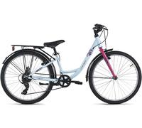 Vélo ville enfant 24" Cindy TC 32cm 7 vitesses Rose, Bleu ou Blanc Dacapo M221K