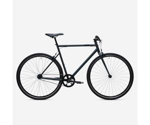 Velo ville single speed 500 gris carbone
