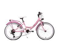 VTC 20 Fille - 6 Vitesses - Dérailleur Shimano - Freins V-Brake - équipement City Rose