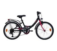 Vélo VTC 20"" Fille ""OLINDA"" - 6 Vitesses - Freins V-Brake - Equipement City - Noir 20