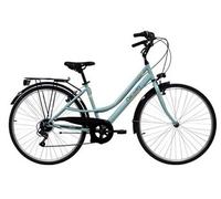 Vélo VTC 28'' de Ville Rigide pour Femme acier Discovery Adventures - 6 vitesses - Shimano - Potence réglable - Vert