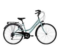 Vélo VTC 28'' Femme - 6 Vitesses - Dérailleur SHIMANO TY21+ Potence réglable & Equipement complet City 28