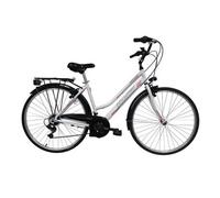 Vélo VTC 28'' Rigide pour Femme Alu Country - 21 vitesses - Shimano - Blanc