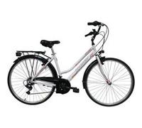 Vélo VTC 28'' Rigide pour Femme Alu Country - 21 vitesses - Shimano - Blanc Blanc G