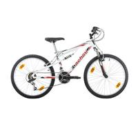 Vélo - VTT 24'' Tout Suspendu - Transmission complète Shimano - idéal pour enfant entre 1.35m et 1.60m + Garde-boues offerts