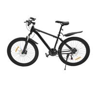 Vélo VTT 26 ", de qualité supérieure, 21 vitesses, frein à disque, suspension avant, noir, convient à partir de 160 cm, VTT 26 pouces, pour filles, garçons, hommes et femmes