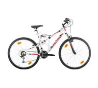 Vélo - VTT 26'' - Modèle Tout Suspendu - 18 Vitesses avec transmission Shimano & Freins V-Brake Alu.