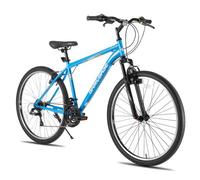 Vélo Vtt 26 Pouces 18 Vitesses Hiland Acier Haute Résistance Hardtail V-Brake Agave Homme Femme Bleu