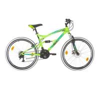 Vélo VTT 26'' Tout Suspendu - 21 vitesses avec frein a disque avant et dérailleurs ( AV/AR) et roue libre Shimano
