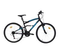 Vélo VTT 26'' Tout Suspendu Twister - Cadre Suspendu - Fourche Télescopique - 18 Vitesses - Freins V-Brake 26