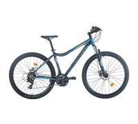 Vélo VTT 27.5'' Cadre Aluminium, double freins a disques, Fourche Télescopique + Transmission complète Shimano