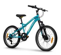 Velo VTT Enfants Huffy Extent 20 Pouces - Shimano 6 Vitesses - 6 à 9 ans - bleu aqua