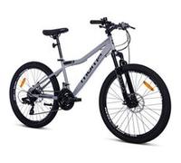 Moma Bikes - VTT Junior 24"" - Semi- Rigide - SHIMANO 21 Vitesses - Freins a disques - Gris