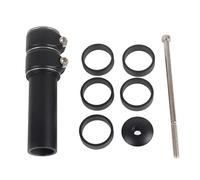 Vélo VTT Rallonge de colonne de direction, noire, pour augmenter la hauteur du guidon, adaptateur d'extension pour une conduite optimale