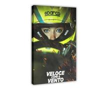 Veloce Come Il Vento Impression sur toile Décoration murale pour salon, chambre à coucher 30 x 45 cm