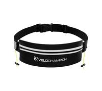 VeloChampion Ceinture de Course - Coupe élastique Extensible avec Fermeture à Clip pour Le Triathlon, Le Marathon, Le Cyclisme et Le Porte-dossard (Poche de Rangement Adulte S/M, 1)