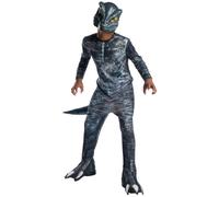 Vélociraptor Bleu Garçons Déguisement Jurassic Dinosaure Fille Costume Halloween